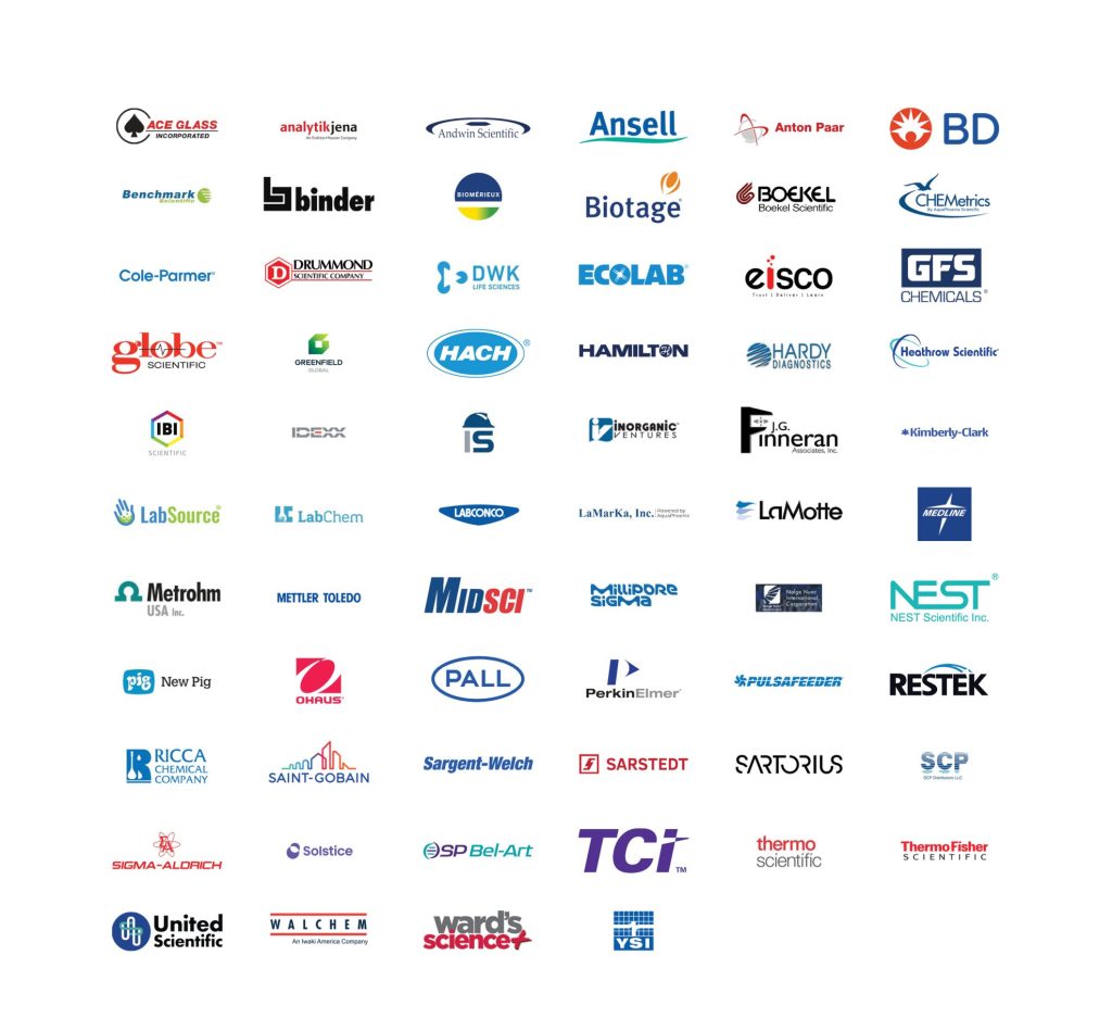 logos of companies we work with for lab supplies